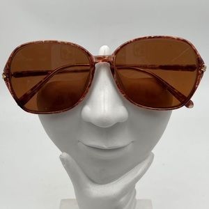 Vintage Cameo Collection Brown Oval Sunglasses Frames Tina